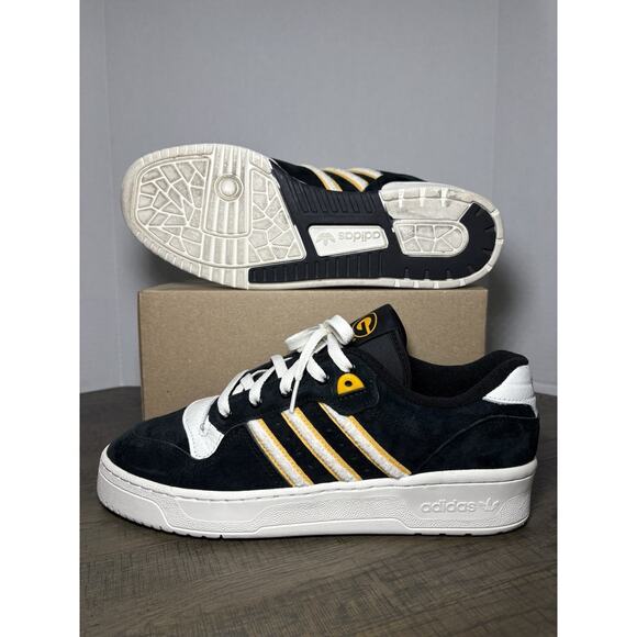 Adidas Rivalry Low Grambling State IE7704 Black/Gold/White Men's Sz 10.5 - Picture 3 of 6